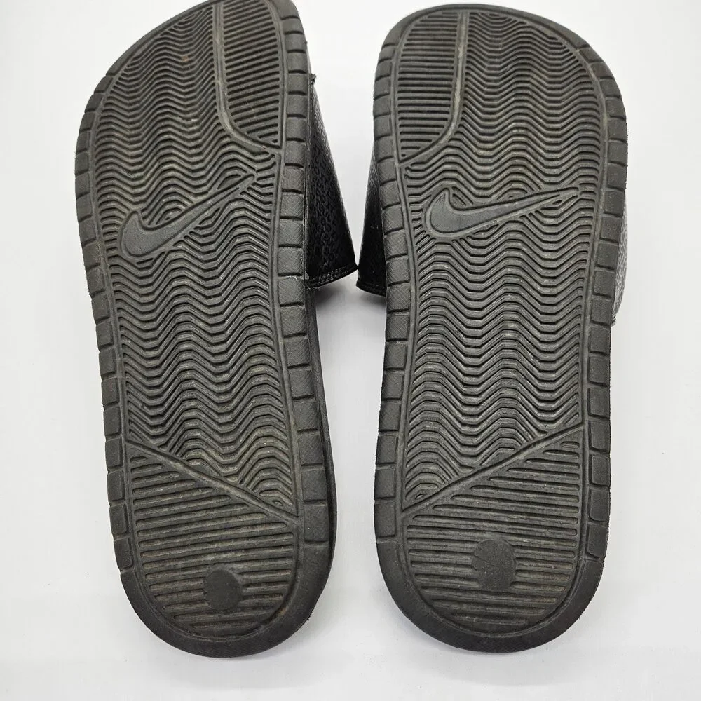 Nike Benassi JDI Black Slides Men's Sandals 343880-001 Size 11 Comfort Beach